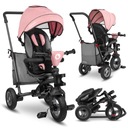 ДЕТСКИЙ ТРЕХКОЛЕСНЫЙ ДВИГАТЕЛЬ 2-в-1, ПОВОРОТНЫЙ НА 360°, С КОЗЫРЕКОМ LIONELO TRIS