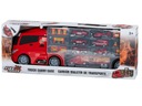 Transporter ciężarówka TIR wyrzutnia w walizce 7 aut 13 luków straż pożarna Długość 57 cm