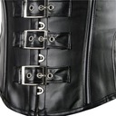 Nová ohlávka Sexy PU korzet pod prsiami z umelej kože Steampunk Waist Trainer S Zapínanie žiadne