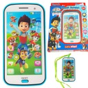 PAW PATROL 3D СЕНСОРНЫЙ ТЕЛЕФОН СМАРТФОН ДЛЯ ДЕТЕЙ СВЕТ ЗВУКИ МУЗЫКА