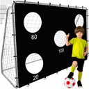 Большие металлические тренировочные футбольные ворота + коврик размера XXL