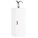 vidaXL Závesná skrinka, biela s vysokým leskom, 34,5x34x90 cm Výška nábytku 90 cm