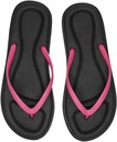 JAPONKI 4F DAMSKIE klapki lekkie na lato buty basenowe czarny róż F067 r.37