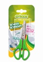 РАЗНОЦВЕТНЫЕ ШКОЛЬНЫЕ НОЖНИЦЫ С ПРАВИЛЬНИКОМ CRICCO 13,5 СМ