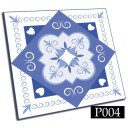 Самоклеящаяся плитка ПВХ 25 Цветочный мотив