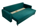 Nowoczesna sofa z funkcją spania LUIZA w kolorze turkusowym EAN (GTIN) 5903858004907