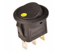 ЖЕЛТЫЙ КУЛИСТЫЙ ПЕРЕКЛЮЧАТЕЛЬ 12В 20А СВЕТОДИОД