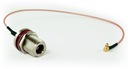 Пигтейл, кабель для подключения антенны - вилка MMCX/гнездо N RG178, 30см