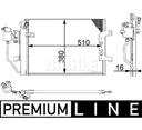 606 465 RADUADOR KLIM. MERCEDES A-CLASS W 168 1997-2004 