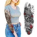 TATUAŻ TYMCZASOWY ZMYWALNY DAMSKI RĘKAW SMOK