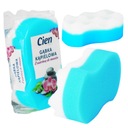 Губка для ванны Большой массаж синий со слоем для поглощающего массажа