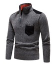 Elegantný pánsky zimný sveter viacfarebný ROZ M-4XL
