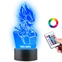 Lampka Nocna Dragon Ball Vegeta 16 kol LED PLEXIDO