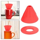 Coffee Dripper prelejte cez kávový dripper kávovo červený Názov farby výrobcu jako zdjęcie