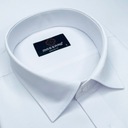 Elegantná vizitka klasická hladká biela pánska košeľa PREMIUM Regular-fit Kolekcia Do garnituru, na ślub, na prezent