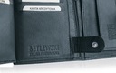 BETLEWSKI Мужской вертикальный кожаный кошелек, большой RFID, темно-синий кожаный кошелек для карточек