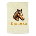 БАННОЕ ПОЛОТЕНЦЕ С ВЫШИВКОЙ ЛОШАДЬ + ВАШЕ ИМЯ