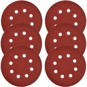 ЭКСЦЕНТРИЧЕСКАЯ ШЛИФОВАЛЬНАЯ БУМАГА С ОТВЕРСТИЯМИ 125MM P100