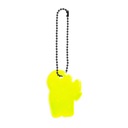 Мягкий светоотражающий кулон Желтый Кот с Сердцем Премиум 3М