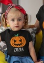 Detské halloweenske tričko s oranžovou tekvicou s menom 1 Značka AlleKoszulki