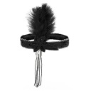 ОБОЛОЧКА С ПЕРО, 1920-е, 1930-е, пайетки, цветок кабаре, блестящий