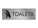Табличка на дверь МУЖСКИЙ ТУАЛЕТ WC 6,5х20см