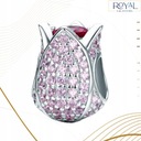 Бусины CHARMS FLOWER TULIP, серебро 925 пробы