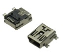 РАЗЪЕМ USB В СБОРЕ SMD ТИПА MINI B, 5-КОНТАКТНЫЙ FV