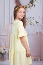 Letnia sukienka dla dziewczynki falbany r. 134 Długość przed kolano