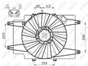 NRF VENTILADOR DEL RADIADOR ALFA 147 00- 