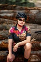 Madani: koszulka rowerowa damska OLCAY, r. XXL Cechy dodatkowe kieszeń na plecach stójka