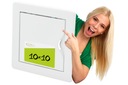 ПЛАСТИКОВАЯ ОБЗОРНАЯ ДВЕРЬ 100Х100