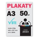 ПРЕДВЫБОРНЫЕ ПЛАКАТЫ - ПОСТЕР А3 50 ШТ. - ПЕЧАТЬ