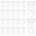 20 SZT. COLOR WHITE PLASTIC FINISHING DO BELTS HELMET OCHRONNEGO  photo 4