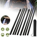 REGULOWANE SŁUPKI DO PLANDEKI TELESKOPOWY ZESTAW 2, DRĄŻKI NAMIOTOWE 2M