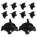 20 PIECES BLACK VERSATILE KIT BOLTS DO HELMET MOTOCIKLINIO PLASTIC ACCESSORY  photo 5