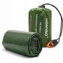 СПАСАТЕЛЬНОЕ ОДЕЯЛО СПАЛЬНЫЙ МЕШОК ДЛЯ ВЫЖИВАНИЯ ТЕРМОПАЛАТКА ЗЕЛЕНЫЙ СВИСТЛ