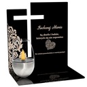 NAGROBNA PODSTAWKA POD ZNICZ SZKŁO AKRYL LAMPION