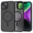 Чехол для iPhone 13 | 14 ДЛЯ MAGSAFE МАТОВЫЙ АТЛАСНЫЙ СИЛИКОНОВЫЙ КОРПУС + СТЕКЛО