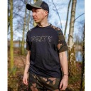 Футболка для рыбалки Fox Black Camo Outline T r. XL