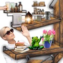 НАБОР 2Х НАСТЕННЫЕ ПОЛКИ-ОРГАНИЗАТОРЫ ПОДВЕСНЫЕ рейки VASAGLE LOFT!