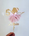 Топпер Балерина с номером на день рождения