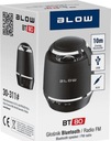 Prenosný Bluetooth reproduktor FM rádio Blow 30-311&quot; čierny 3 W Značka Blow