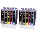 10 чернил для CANON PIXMA MG5550 MG5650 IP7250 XXL