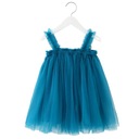 Tyrkysové šaty Laura pre dievčatá modrá, 92