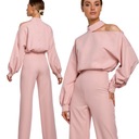 ЖЕНСКИЙ КОМБИНЕЗОН, ЭЛЕГАНТНЫЙ, ЖЕНСТВЕННЫЙ, ГЛАДКИЙ, С ДЛИННЫМ РУКАВОМ, XXL 44