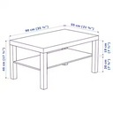 IKEA LACK stolík / lavica s policou 90x55 dub moridlový na bielo Kód výrobcu 503.190.29