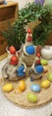 Пасхальное украшение, 3D фигурки пасхальных цыплят.