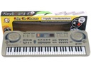 Keyboard MQ-811 Organki, 61 Klawiszy, Zasilacz, Mikrofon, USB Waga produktu z opakowaniem jednostkowym 0.15 kg