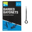 Иглы LURE NEEDLE BAYONET SCREW Preston Barbed Bayonets 20PCS